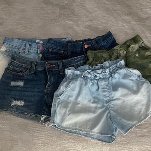 Girls size 12 shorts bundle. 5 pairs of jeans- 4 old navy & 1 A&F.